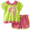 Puma - Kids Baby-Girls Infant Heart Print Short Set, Pink, 12 Months