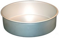Fat Daddio's Anodized Aluminum Round Cake Pan, 12 Inch x 3 Inch Fat Daddio's Anodized Aluminum Round Cake Pan, 12 Inch x 3 Inch