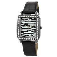 Golden Classic Women's 2217_black Safari Dame Rectangle Rhinestone Leather Watch Golden Classic Women's 2217_black Safari Dame Rectangle Rhinestone Leather Watch