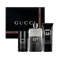 GUCCI - Guilty Holiday Set for Men - 3 Piece Set (EDT SPRAY 3 FL OZ, DEODORANT STICK 2.4 OZ, ALL OVER SHAMPOO 1.6 FL OZ)