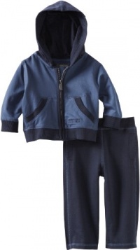 Kenneth Cole Baby-Boys Infant Hooded Jog Set, Navy, 18 Months Kenneth Cole Baby-Boys Infant Hooded Jog Set, Navy, 18 Months