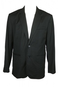 Kenneth Cole Reaction Mens Black Front Runner 2 Button Blazer XL Kenneth Cole Reaction Mens Black Front Runner 2 Button Blazer XL