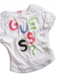 GUESS Kids Girls Big Girl Tunic with Lace Insert at Shoul, WHITE (10/12) GUESS Kids Girls Big Girl Tunic with Lace Insert at Shoul, WHITE (10/12)