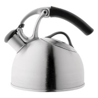 An exercise in design, simply lift the OXO GOOD GRIPS Uplift Tea Kettle by its handle and the spout opens automatically without awkward buttons or levers. The soft, non-slip handle is heat-resistant for added safety, and a large lid makes the Uplift easy to fill and clean. The Kettle whistles when water is ready. An exercise in design, simply lift the OXO GOOD GRIPS Uplift Tea Kettle by its handle and the spout opens automatically without awkward buttons or levers. The soft, non-slip handle is heat-resistant for added safety, and a large lid makes the Uplift easy to fill and clean. The Kettle whistles when water is ready.