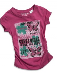 GUESS Kids Girls Girls Screened Graphic Tee, VIOLET (4) GUESS Kids Girls Girls Screened Graphic Tee, VIOLET (4)