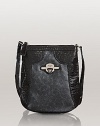 GUESS Nixa Cross-body with Top Zipper, BLACK