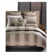 Hotel Collection Wide Stripe Bronze Bedskirt, California King Hotel Collection Wide Stripe Bronze Bedskirt, California King