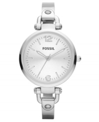 Grace your wrists with this darling Georgia collection watch from Fossil. Grace your wrists with this darling Georgia collection watch from Fossil.