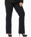 MICHAEL Michael Kors Plus Size Black Pants, Ponte Boot Cut Size 20W