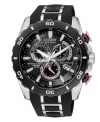 Classic sports watch appeal with updated conveniences, the Eco-Drive by Citizen.