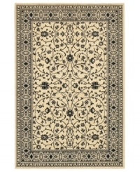 Add graceful allure to your dining room, bedroom or hallway with this beautiful area rug from Karastan. Woven from New Zealand worsted wool, this rug's yarns have been specially twisted and space-dyed to create an artful stria, reminiscent of a fine, hand-woven Peshawar rug. Add graceful allure to your dining room, bedroom or hallway with this beautiful area rug from Karastan. Woven from New Zealand worsted wool, this rug's yarns have been specially twisted and space-dyed to create an artful stria, reminiscent of a fine, hand-woven Peshawar rug.