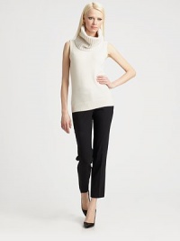 This versatile style features soft, fine-knit cashmere and a clever, detachable cowl neck piece.Detachable cowl neckRib-knit crewneckSleevelessRib-knit hemlineCashmereDry cleanImported of Italian fabricModel shown is 5'10 (177cm) wearing US size Small. This versatile style features soft, fine-knit cashmere and a clever, detachable cowl neck piece.Detachable cowl neckRib-knit crewneckSleevelessRib-knit hemlineCashmereDry cleanImported of Italian fabricModel shown is 5'10 (177cm) wearing US size Small.