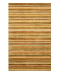 What's your line? This area rug from Liora Manne delivers a sea of stripes in a rainbow of beautiful pastel colors, bringing warmth and vibrancy to every corner of the room. Hand-tufted in India from 100% wool with a thick half-inch pile for a soft, gentle hand. What's your line? This area rug from Liora Manne delivers a sea of stripes in a rainbow of beautiful pastel colors, bringing warmth and vibrancy to every corner of the room. Hand-tufted in India from 100% wool with a thick half-inch pile for a soft, gentle hand.