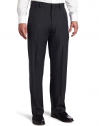 Haggar Mens Flex Gabardine Heather Plain Front Pant