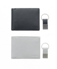 Cool style doesn't stop with your clothes. These leather passcases with matching key fobs from Calvin Klein ensure casual look maintains. Cool style doesn't stop with your clothes. These leather passcases with matching key fobs from Calvin Klein ensure casual look maintains.