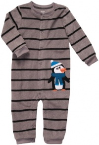 Carter's Infant Long Sleeve One Piece Coverall - Bundled Up Penguin-12 Months Carter's Infant Long Sleeve One Piece Coverall - Bundled Up Penguin-12 Months
