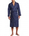 Nautica Men's Woven Mediterranean Dot Robe