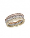 Effy Jewlery Moderna Trio Diamond Ring, 0.98 TCW Ring size 7