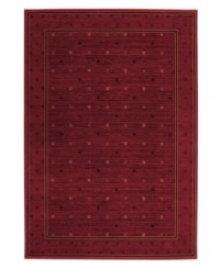 The Everest Collection by Couristan offers a super-dense weave and a soft luxurious finish. Power-loomed for a luxuriously thick pile and ultra-fine detail. The Gridiron Crimson rug offers a rich red ground splashed with whimsical polka dots in light red and black, a modern touch for any room in the house. The Everest Collection by Couristan offers a super-dense weave and a soft luxurious finish. Power-loomed for a luxuriously thick pile and ultra-fine detail. The Gridiron Crimson rug offers a rich red ground splashed with whimsical polka dots in light red and black, a modern touch for any room in the house.