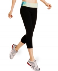 Sleek cropped leggings are workout essentials, from Ideology. They're perfect for yoga, the gym or jogging! Sleek cropped leggings are workout essentials, from Ideology. They're perfect for yoga, the gym or jogging!