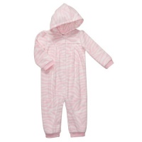 Carter's Baby Girls Pink Zebra Micro Fleece Jumpsuit Coverall (3 Months) Carter's Baby Girls Pink Zebra Micro Fleece Jumpsuit Coverall (3 Months)