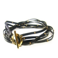 Gorjana Graham Leather Triple Strand Wrap Gorjana Graham Leather Triple Strand Wrap