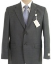 Ralph Lauren Mens SB 2B Solid Charcoal Gray Wool Suit