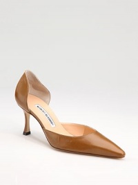 Ultra-supple nappa leather rendered in an elegant silhouette with a walkable heel.Self-covered heel, 2¾ (70mm) Pointed toe Leather lining and sole Padded insole Made in ItalyOUR FIT MODEL RECOMMENDS ordering true size. Ultra-supple nappa leather rendered in an elegant silhouette with a walkable heel.Self-covered heel, 2¾ (70mm) Pointed toe Leather lining and sole Padded insole Made in ItalyOUR FIT MODEL RECOMMENDS ordering true size.