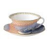 The latest addition to the Wedgwood Harlequin Tea Story, the Butterfly Bloom blue peony cup & saucer feature vintage-inspired colors, patterns and shapes finely detailed on bone china with elegant gold rims. Boxed in signature Wedgwood packaging, it's a fabulous gift for any true tea lover.