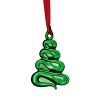 New for 2012! Celebrate the holiday season with a glossy, swirly crystal Christmas tree ornament from Orrefors.