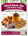 GoPicnic Ready-To-Eat Meals: Black Bean Dip & Plantain Chips, 4.2 Ounce (Pack of 6)