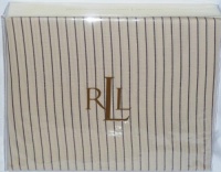Lauren by Ralph Lauren Bedding, Plage D'Or Stripe King Extra Deep Fitted Sheet Lauren by Ralph Lauren Bedding, Plage D'Or Stripe King Extra Deep Fitted Sheet