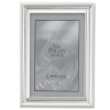 Lawrence Frames Silver Plated 4 by 6 Metal Picture Frame with Rope Border