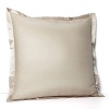 A silk border adds a textural luxury to this luminous Donna Karan sham--a simple way to infuse your boudoir with elegance.