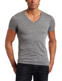 Alternative Men's Boss V-Neck Tee, Grey, Large