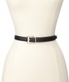 Calvin Klein Women's 3/4 Inch Engraved Logo Reversible Buckle Belt