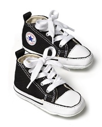 Classic high top Converse sneakers with soft soles for a comfortable fit. Great for gift giving with signature box packaging. Classic high top Converse sneakers with soft soles for a comfortable fit. Great for gift giving with signature box packaging.