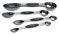 Progressive International Stainless-Steel Magnetic Measuring Spoons, Set of 5 Progressive International Stainless-Steel Magnetic Measuring Spoons, Set of 5