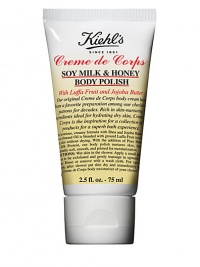 Luxurious, creamy formula with rich natural butters and ground Luffa Fruit to exfoliate body skin without drying. Body polish nurtures skin with pure honey and soy milk protein, leaving it comfortably soft, smooth, and primed for moisturization. Now in a travel-ready size. 2.5 oz. Luxurious, creamy formula with rich natural butters and ground Luffa Fruit to exfoliate body skin without drying. Body polish nurtures skin with pure honey and soy milk protein, leaving it comfortably soft, smooth, and primed for moisturization. Now in a travel-ready size. 2.5 oz.