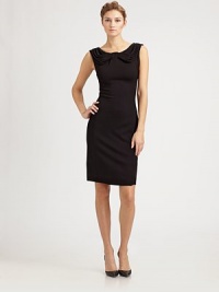 Sleek and form-fitting, in fine-knit jersey accented by artful front and back drapes.Jewel neckline with drape detailSleevelessPanel constructionCowl draped backAbout 24 from natural waist70% viscose/21% nylon/9% spandexDry cleanMade in Italy of imported fabricModel shown is 5'11 (180cm) wearing US size 4. Sleek and form-fitting, in fine-knit jersey accented by artful front and back drapes.Jewel neckline with drape detailSleevelessPanel constructionCowl draped backAbout 24 from natural waist70% viscose/21% nylon/9% spandexDry cleanMade in Italy of imported fabricModel shown is 5'11 (180cm) wearing US size 4.