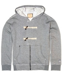 Classic toggle closure gives this hoodie from Triple Fat Goose a step up from your ordinary casual wear. Classic toggle closure gives this hoodie from Triple Fat Goose a step up from your ordinary casual wear.