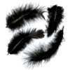 Long Marabou Feathers 1/4 Ounce-Black