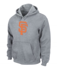 On top of your game. Give it up for the hometown heroes in this San Francisco Giants hoodie from Majestic Apparel. On top of your game. Give it up for the hometown heroes in this San Francisco Giants hoodie from Majestic Apparel.