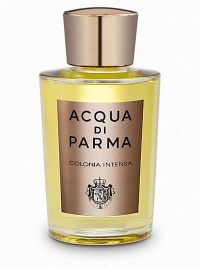 Colonia Intensa, a masculine tribute to the universe of Colonia, stirs the senses through an innovative leather accord. Top notes of Calabrian bergamot and Sicilian lemon, enriched with refined freshness by vibrant notes of cardamom and ginger. Refined aromatic heart notes of myrtle and sage mingle with hints of Neroli and intense base notes of leather, cedar, and patchouli. Deep notes of Benzoin and Musk exalt the persistence of this refined harmony. Made in Italy. Colonia Intensa, a masculine tribute to the universe of Colonia, stirs the senses through an innovative leather accord. Top notes of Calabrian bergamot and Sicilian lemon, enriched with refined freshness by vibrant notes of cardamom and ginger. Refined aromatic heart notes of myrtle and sage mingle with hints of Neroli and intense base notes of leather, cedar, and patchouli. Deep notes of Benzoin and Musk exalt the persistence of this refined harmony. Made in Italy.