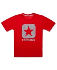 A boxed star for your rock star: Converse short-sleeved logo tee. A boxed star for your rock star: Converse short-sleeved logo tee.