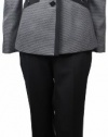 Kasper Women's Moon Dance Pant Suit Black/Grey