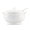 Lenox Opal Innocence Carved Covered Soup Tureen with Ladle, 10-1/4-Inch