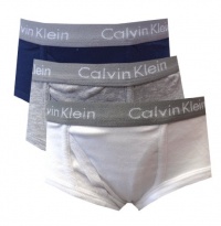 Calvin Klein Boys Grey / White / Navy 3 Pack briefs for boys (8/10) Calvin Klein Boys Grey / White / Navy 3 Pack briefs for boys (8/10)
