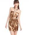Make a style statement at the soiree with this mixed printed Ali & Kris mini dress -- perfectly paired with platforms!