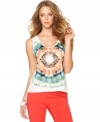 Go for a burst of color with this Vince Camuto tie-dye tank -- a modern update to a boho look!